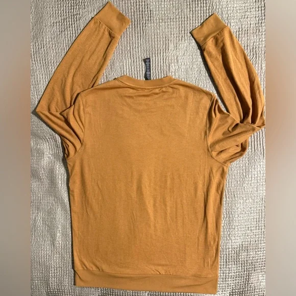 Vuori Performance Crewneck L Camel Stretch Pullover V224 - Picture 10 of 11